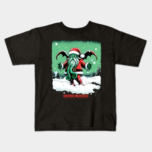 Santa Cthulhu - Necro Merch Kids T-Shirt